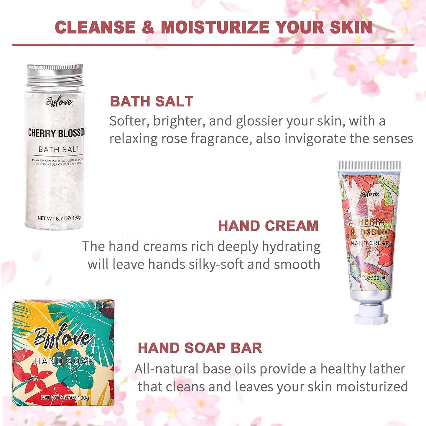 Cherry Blossom Scented Bath and Body Set