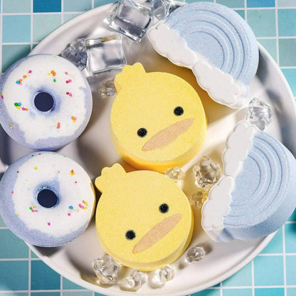 Duck Cloud Doughnut Shaped Bath Spa Set