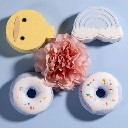 Duck Cloud Doughnut Shaped Bath Spa Set